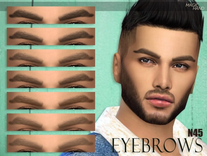 Sims 4 Eyebrows N45 by MagicHand at TSR