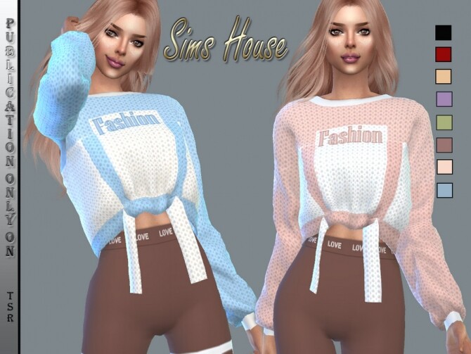 Sims 4 Sweater Fashion by Sims House at TSR