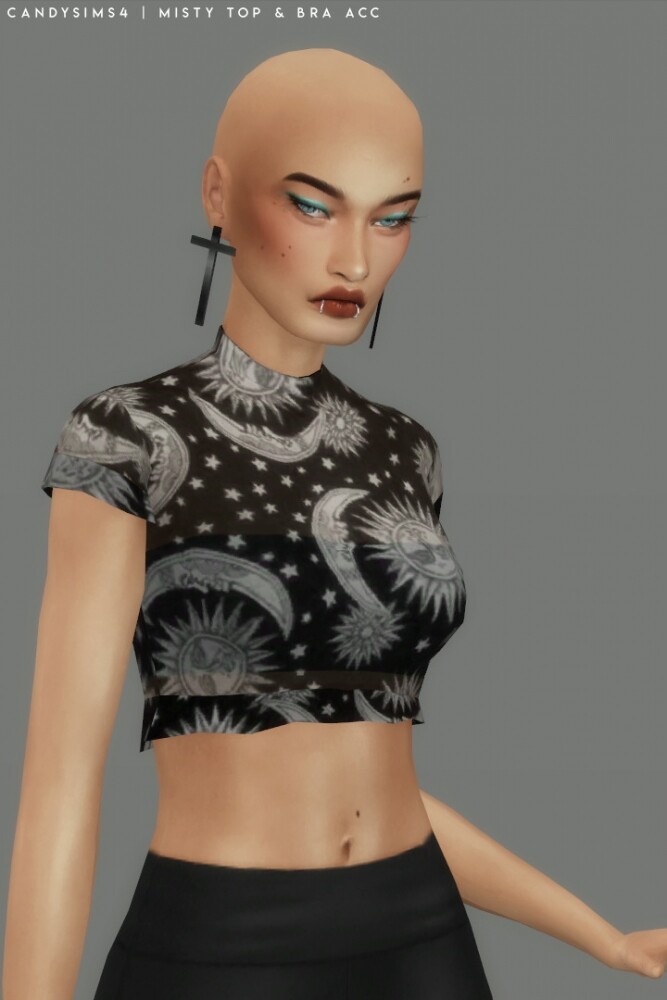 Sims 4 MISTY TOP & BRA ACC at Candy Sims 4