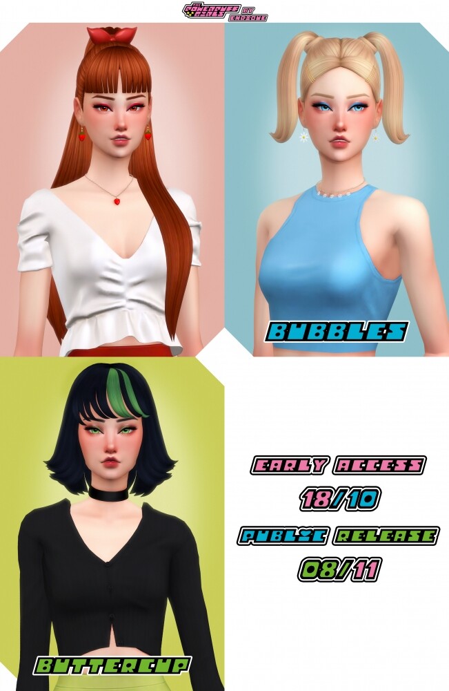 Sims 4 PowerPuff Girls Collection at Enriques4