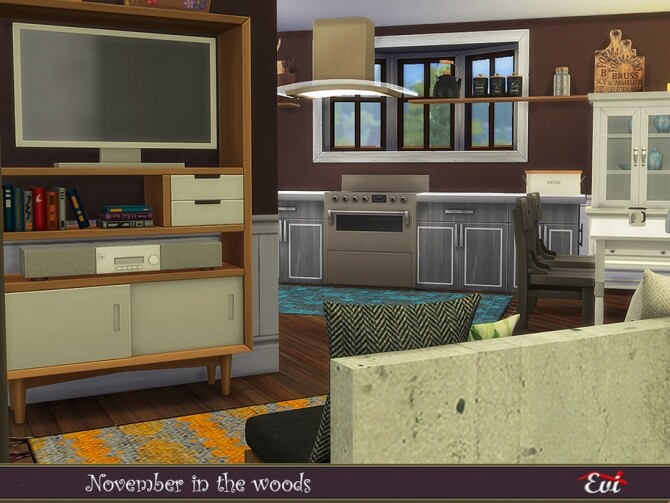 Sims 4 November in the woods home by evi at TSR