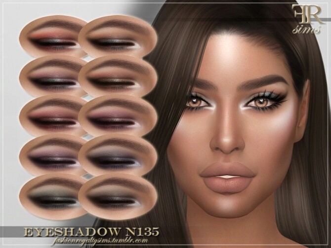 Sims 4 FRS Eyeshadow N135 by FashionRoyaltySims at TSR