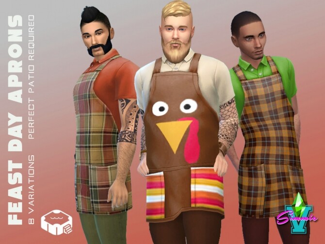 Sims 4 Feast Day Apron by SimmieV at TSR