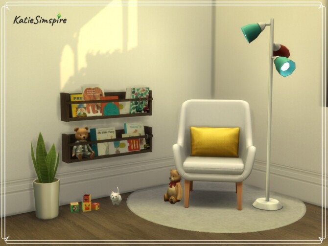 Sims 4 Toddler Bookcase by Katiesimspire at TSR