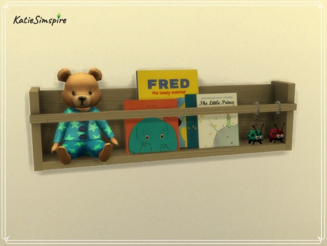 Sims 4 Toddler Bookcase by Katiesimspire at TSR