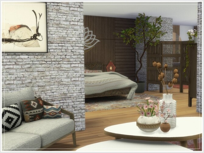 Sims 4 Boho Junior Suite by philo at TSR