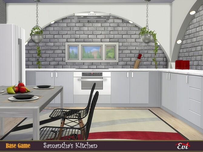 Sims 4 Samantha Kitchen by evi at TSR