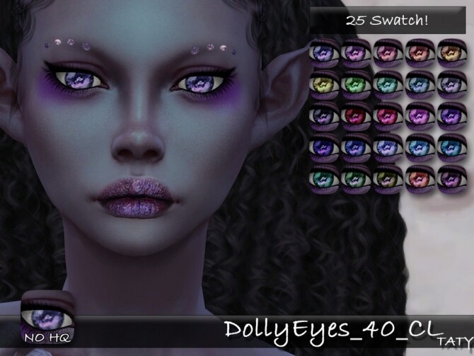 Sims 4 Dolly Eyes 40 CL by tatygagg at TSR