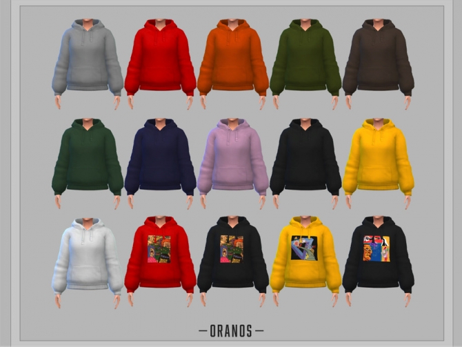 Oversized Hoodie by OranosTR at TSR » Sims 4 Updates