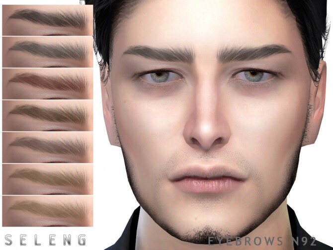 Sims 4 Eyebrows N92 by Seleng at TSR