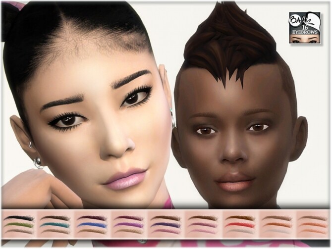 Sims 4 Eyebrows 16 by BAkalia at TSR
