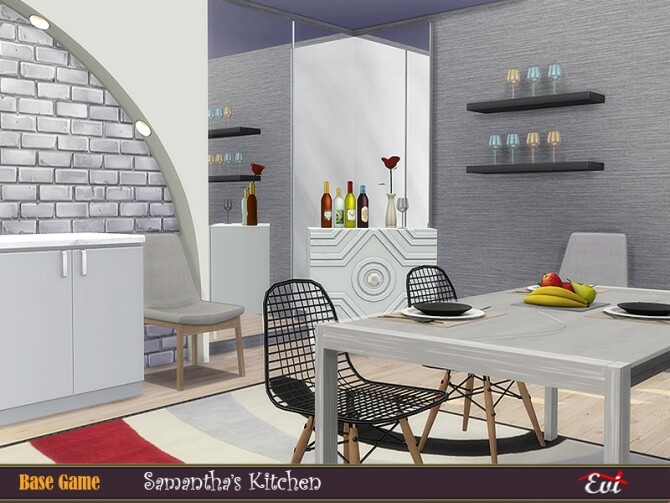 Sims 4 Samantha Kitchen by evi at TSR