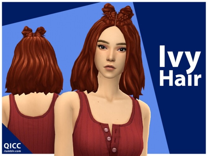 Sims 4 Ivy Hair by qicc at TSR