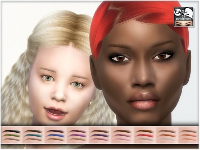 Sims 4 Eyebrows 16 by BAkalia at TSR