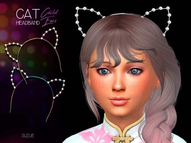 Sims 4 Cat Child Headband by Suzue at TSR