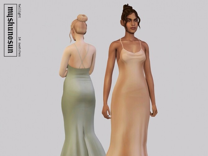 Sims 4 Twilight gown by myshunosun at TSR
