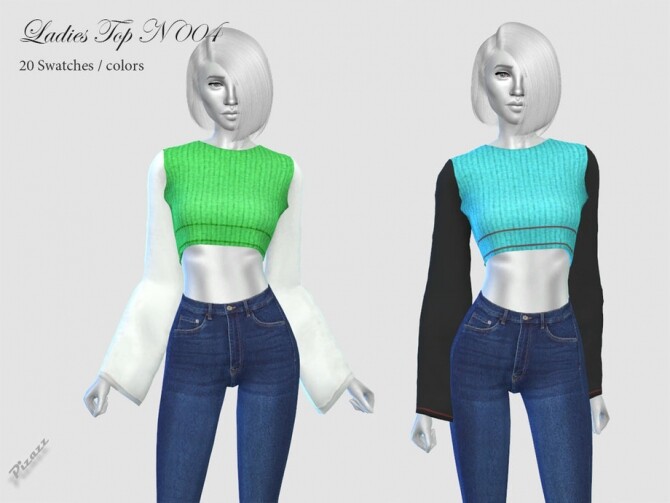 Sims 4 Ladies Blouse N04 by pizazz at TSR