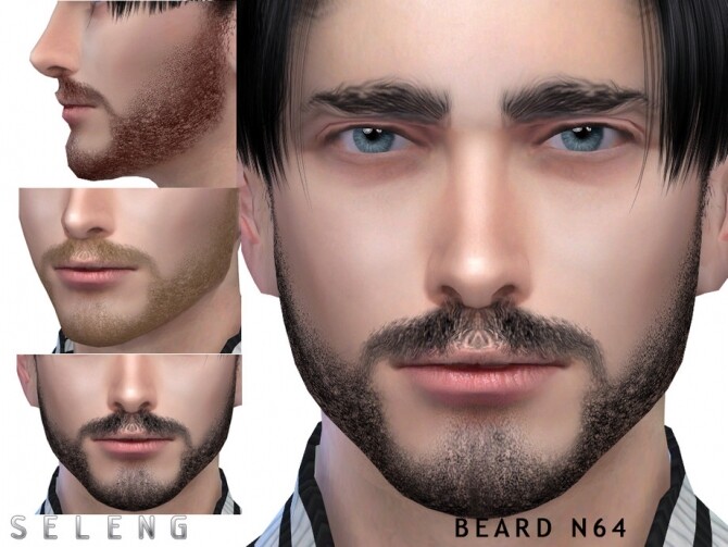 Sims 4 Beard N64 by Seleng at TSR