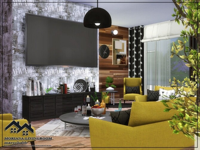 Sims 4 Moriana Livingroom by marychabb at TSR