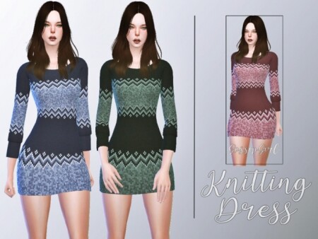Knitting Dress by GossipGirl-S4 at TSR