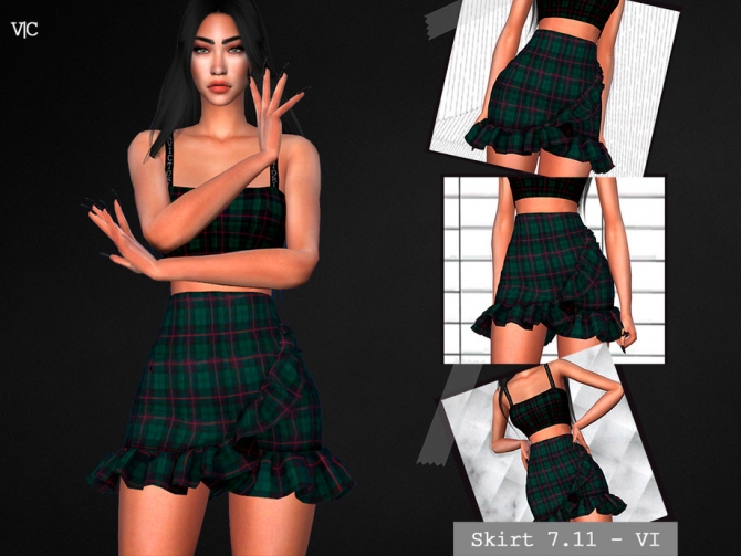 Skirt 7.11 VI by Viy Sims at TSR » Sims 4 Updates