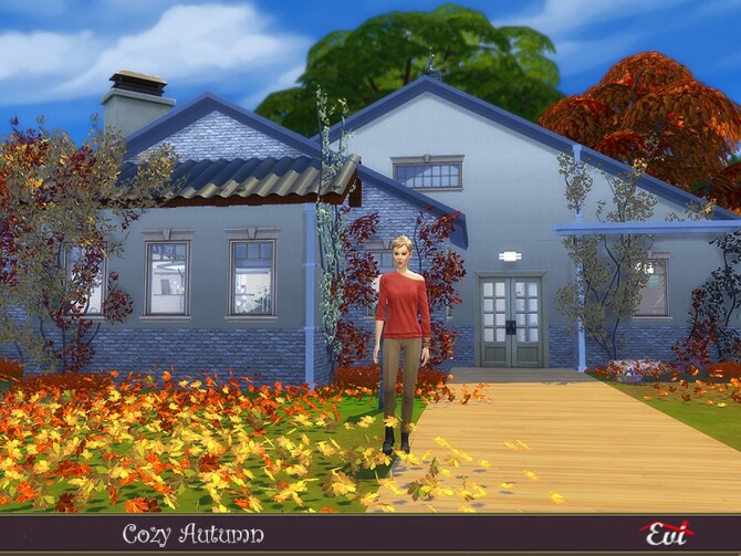 Sims 4 Cozy Autumn Home by evi at TSR