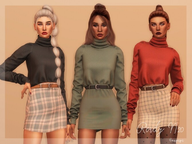 Sims 4 Sweater Fall Collection TP363 by laupipi at TSR
