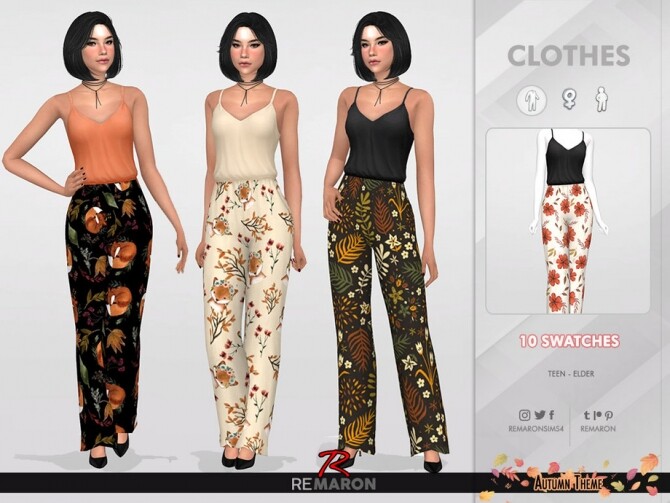 Sims 4 Autumn Jumpsuits for Women 01 by remaron at TSR