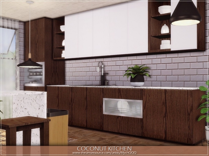 Coconut Kitchen by MychQQQ at TSR » Sims 4 Updates