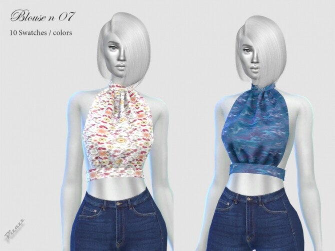 Sims 4 Blouse N 07 by pizazz at TSR