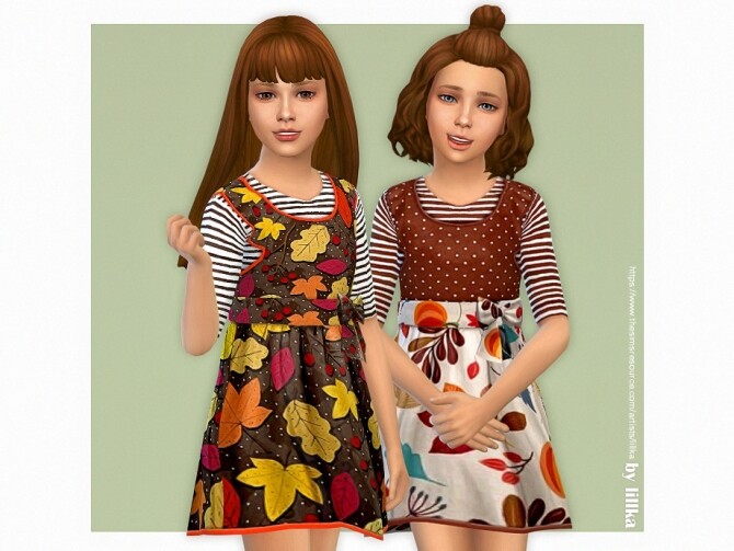 Sims 4 Olivia Dress by lillka at TSR