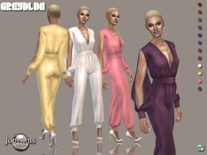 Sims 4 Greydlda jumpsuit by  jomsims at TSR