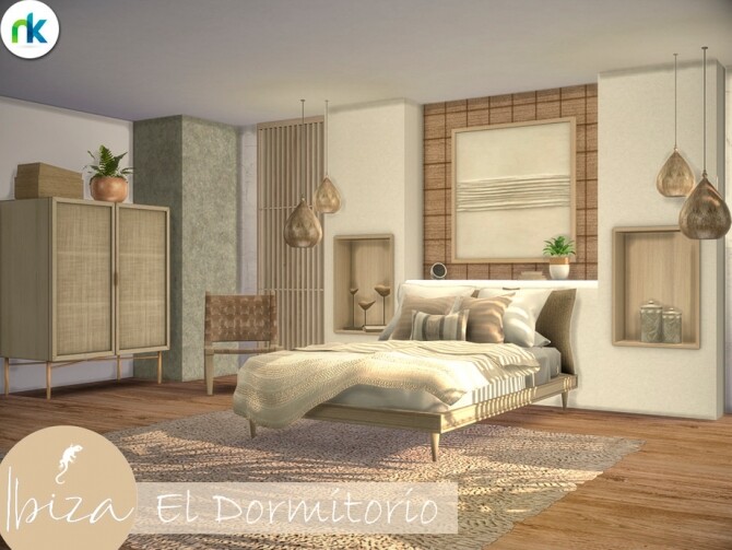 Sims 4 Ibiza El Dormitorio by Nikadema at TSR