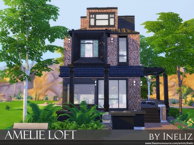 Sims 4 Amelie Loft by Ineliz at TSR