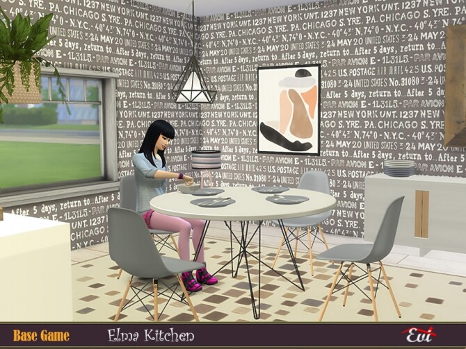 Sims 4 Elma Kitchen by evi at TSR
