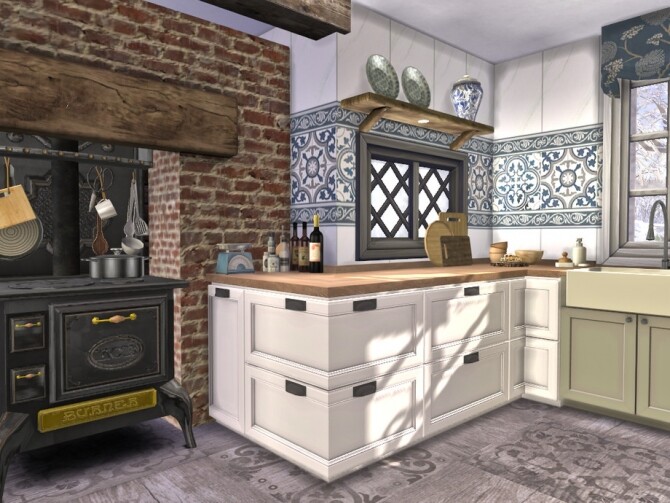 Sims 4 Boho Chic Kitchen by fredbrenny at TSR