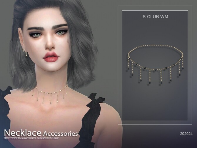 Sims 4 Necklace 202024 by S Club at TSR