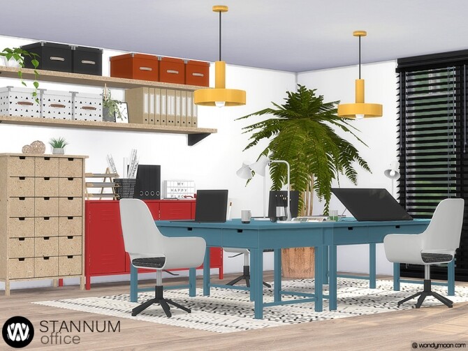 Sims 4 Stannum Office by wondymoon at TSR