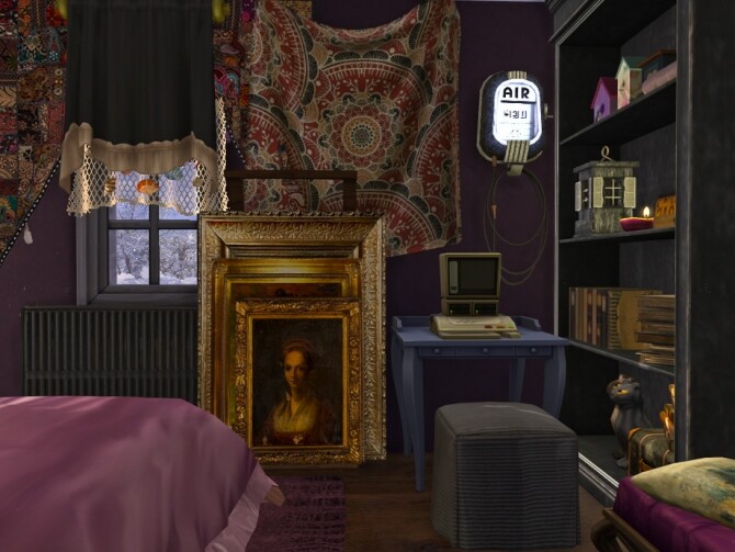Sims 4 Boho Chic Ulrikes Bedroom by fredbrenny at TSR