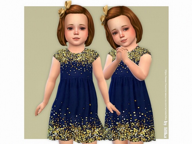 Sims 4 Azura Dress by lillka at TSR