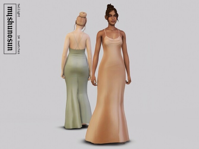 Sims 4 Twilight gown by myshunosun at TSR