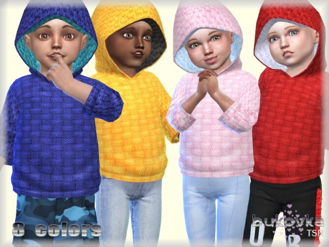 Sims 4 Hooded Sweater by bukovka at TSR