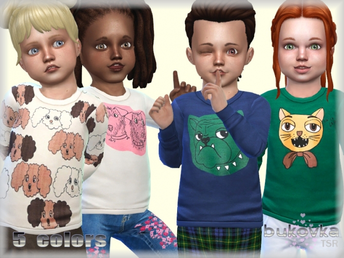 Sweatshirt Pet by bukovka at TSR » Sims 4 Updates