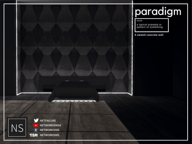 Sims 4 Paradigm Concrete Walls by Networksims at TSR