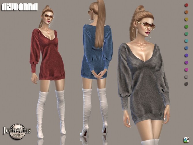 Sims 4 Aiydonna dress by jomsims at TSR
