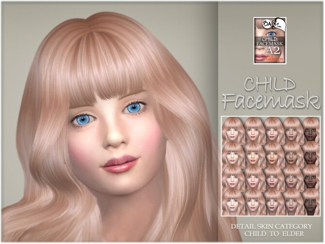 Sims 4 Child Facemask by BAkalia at TSR