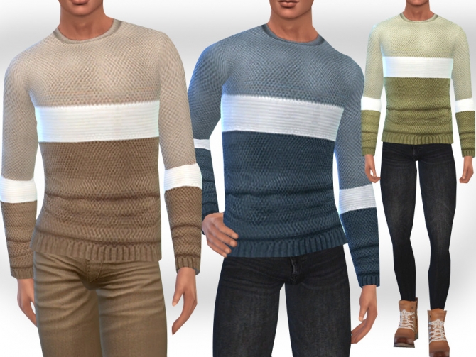 Male Sims Sweaters by Saliwa at TSR » Sims 4 Updates