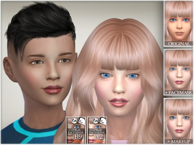 Sims 4 Child Facemask by BAkalia at TSR