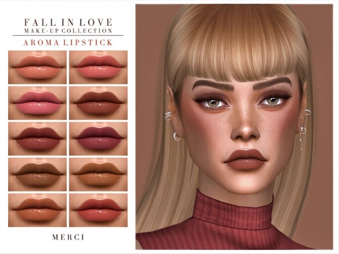 Sims 4 Aroma Lipstick by Merci at TSR