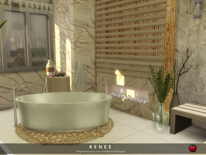 Sims 4 Renee bathroom by melapples at TSR